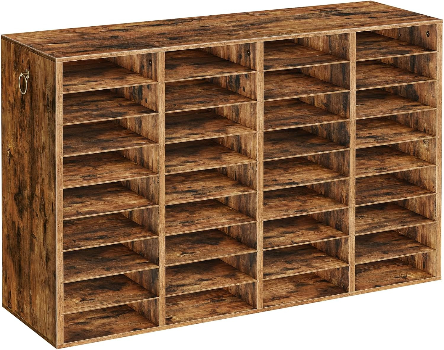 Wooden Literature Organizer, 36-Slot Mail Sorters, Removable Classroom Mailbox,