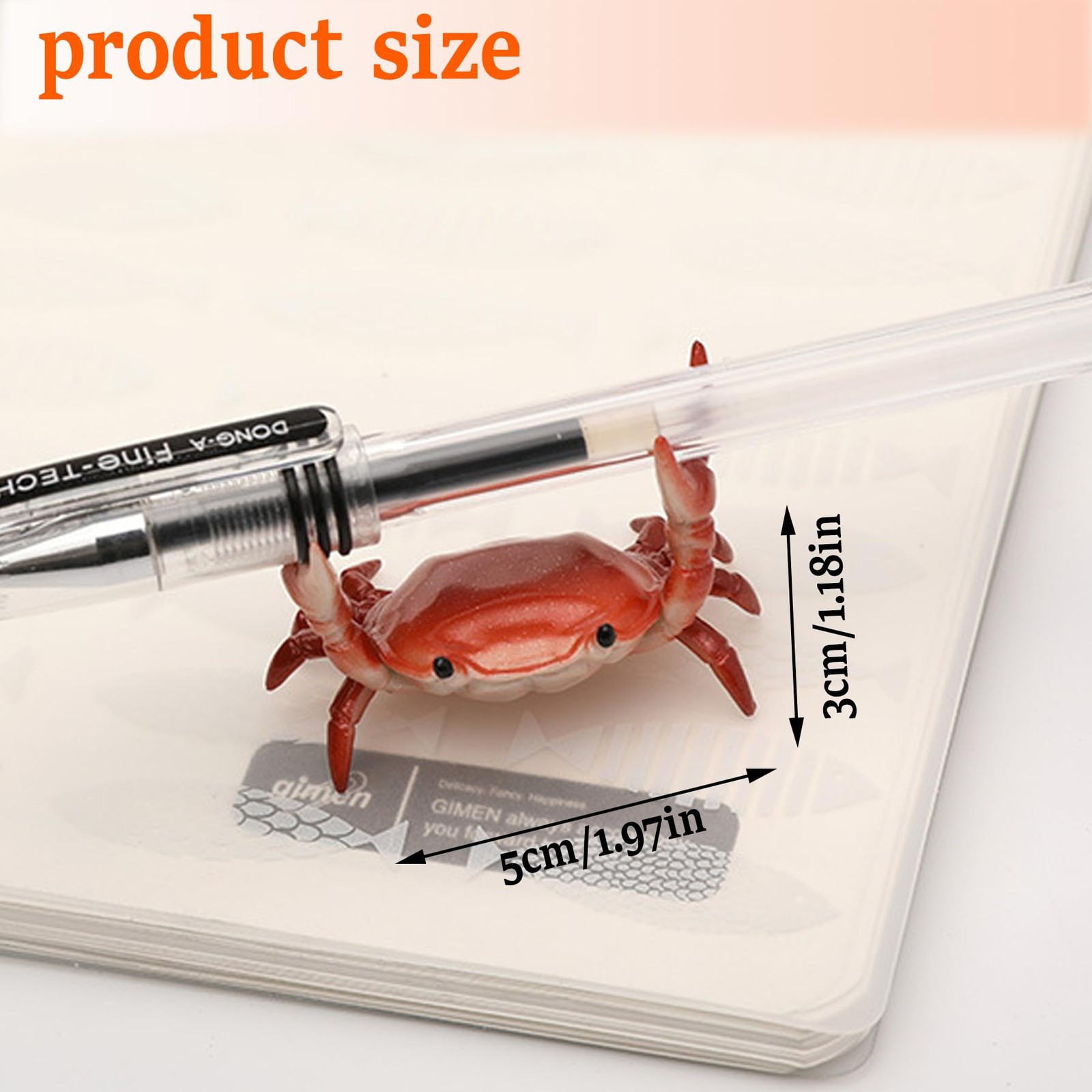 2 Pcs Crab Pen Holder, Creative Weightlifting Desk Crab Pen Holder Stand, Cut…