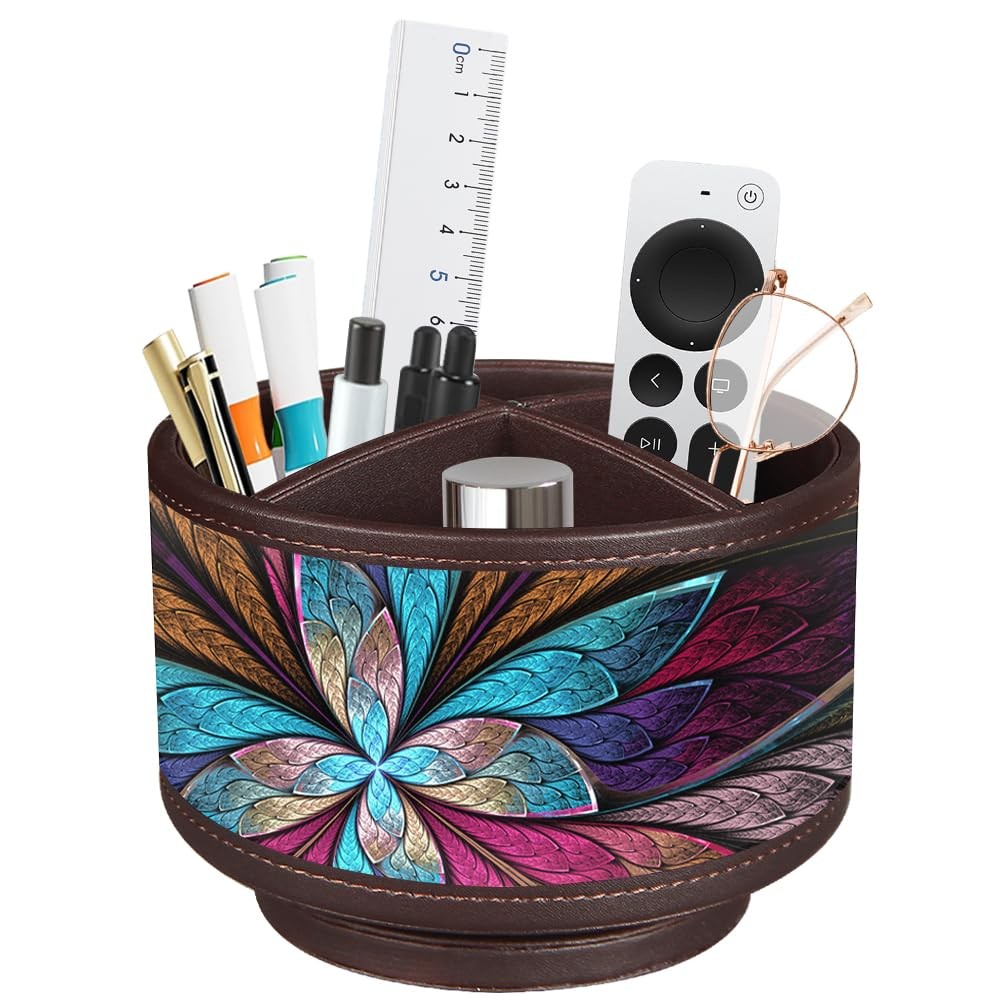 New Best TV Remote Control Holder for Table 360 Swivel Pen Desk Organizers and