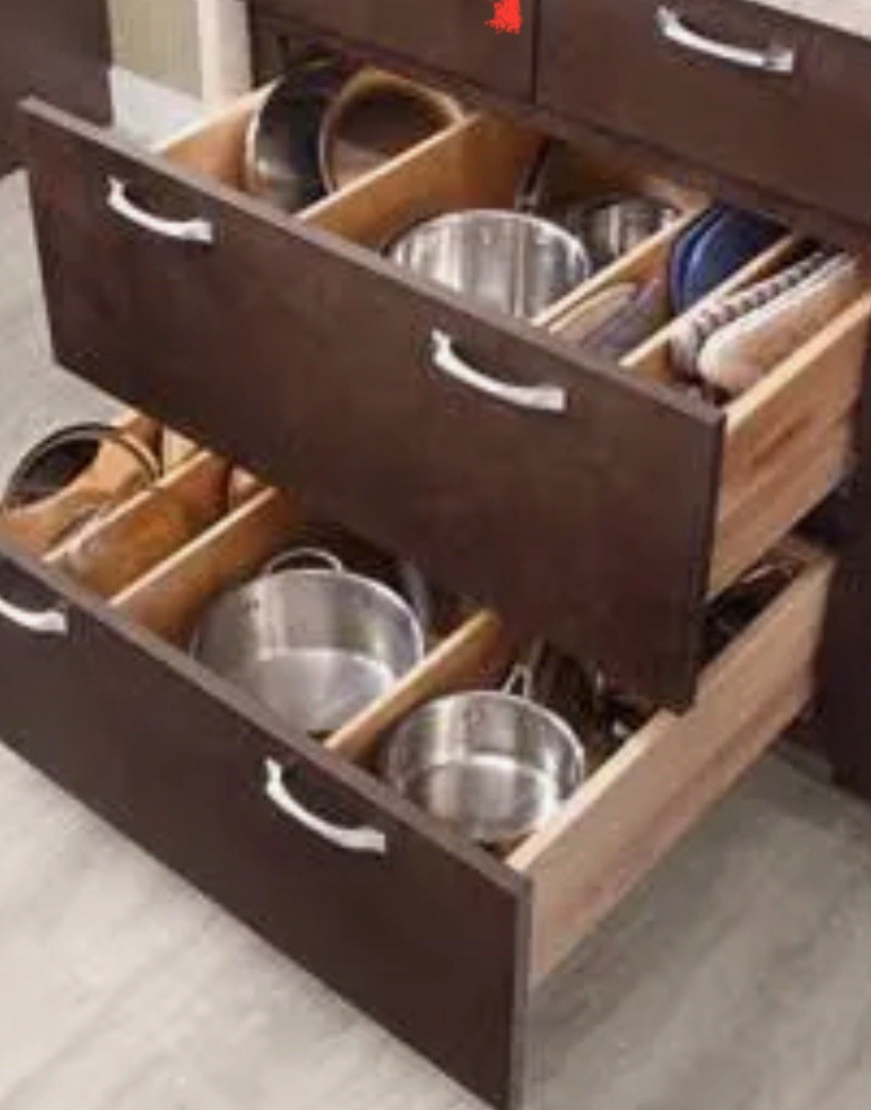 Expandable Adjustable Kitchen Dresser Drawer Divider Organizer Customize Bamboo