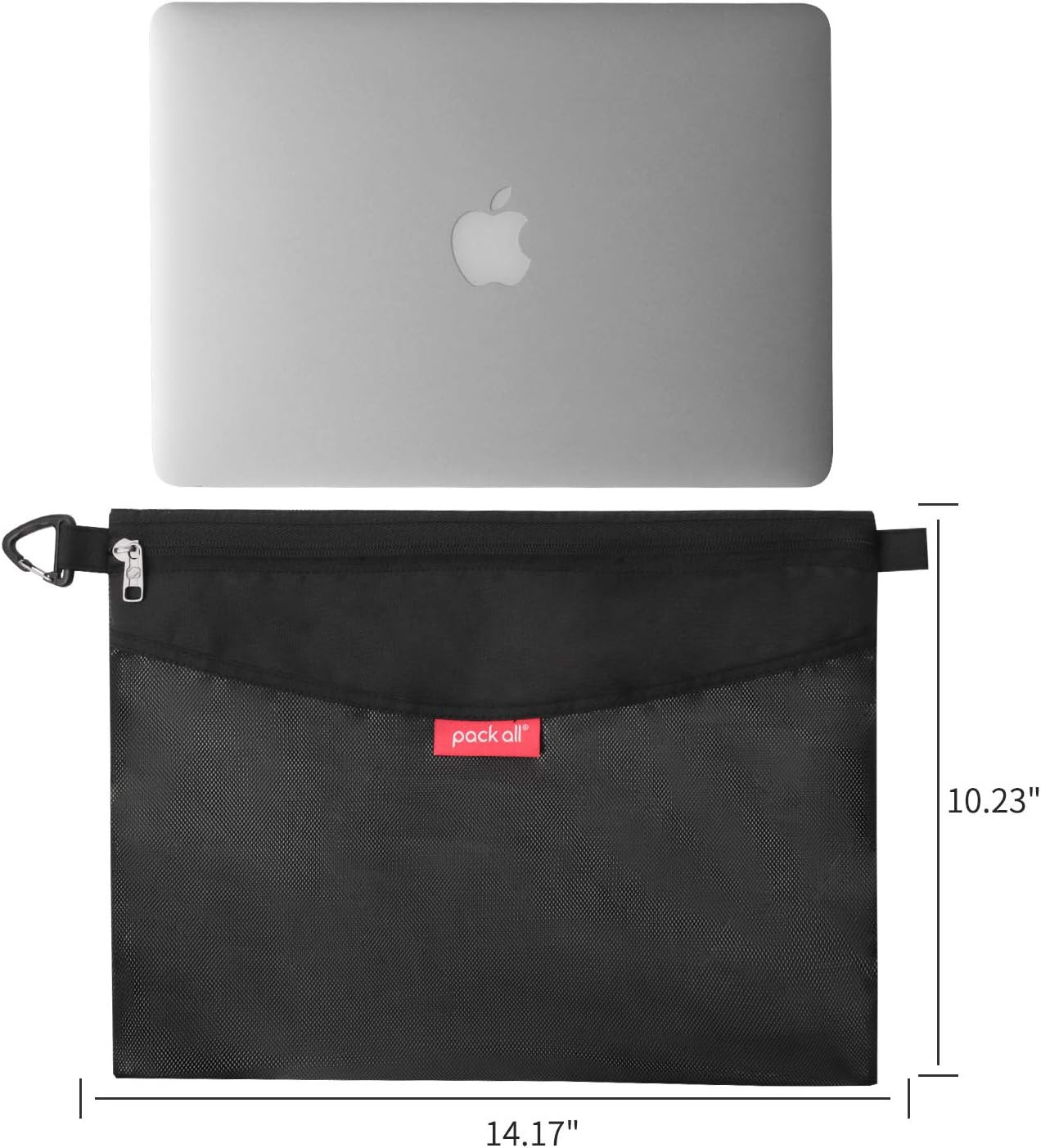 All Water-Resistant Material Zipper Pouch, Mesh Zipper Bags for Storage, Travel,