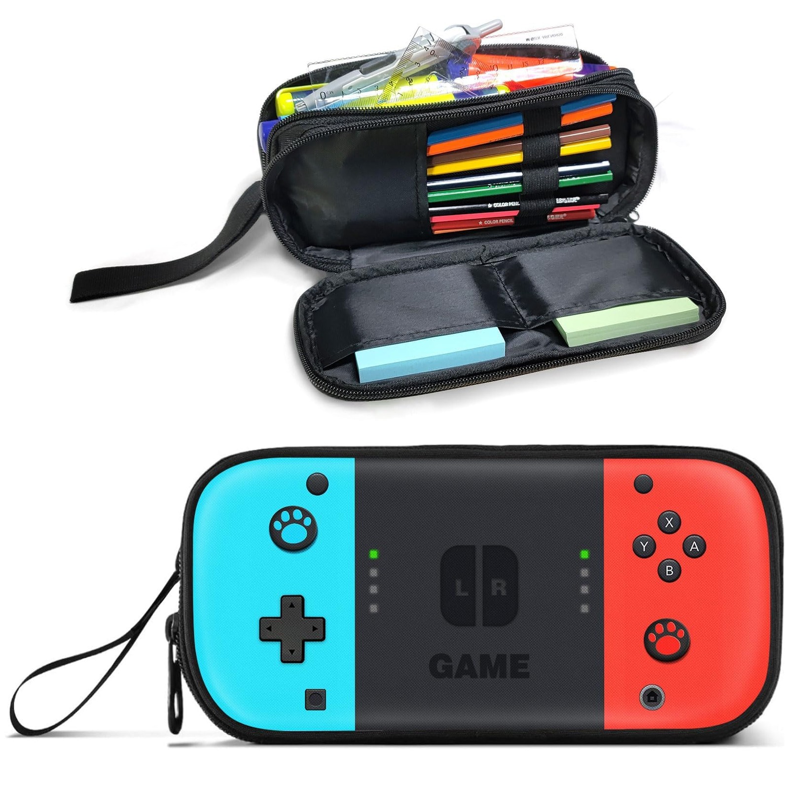 JIRAIKEI Gamer Pencil Case for Boys, Large Boys Pencil Pouch for Kids Teens S…