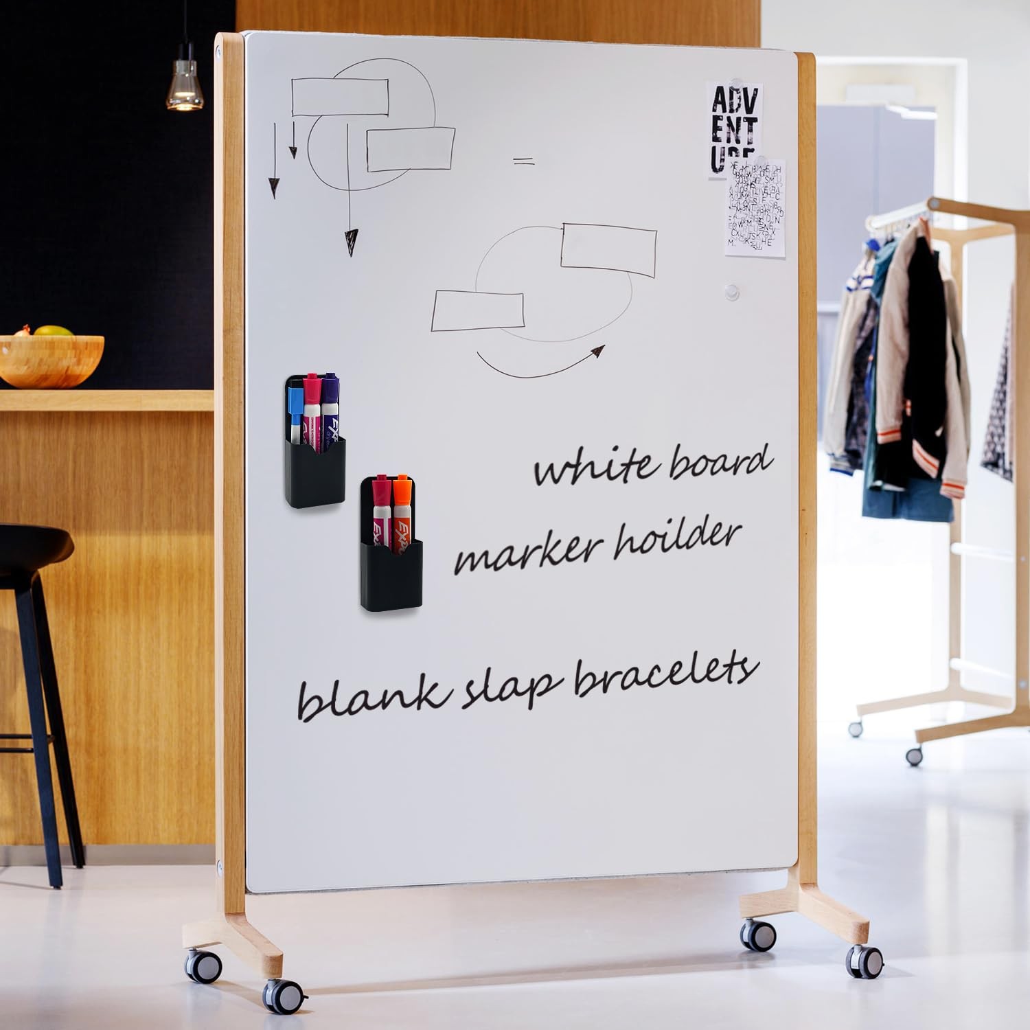 VieFantaisie 2 PCS Magnetic Pen Marker Holder, Magnetic Dry Erase Marker Hold…