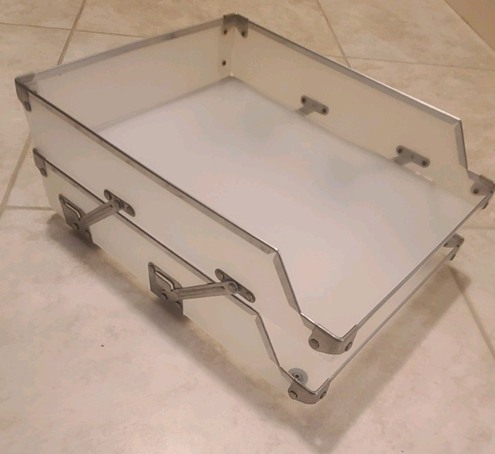2-Tier Paper Tray Desk Organizer Filing In/Out *Compact & Lightweight*
