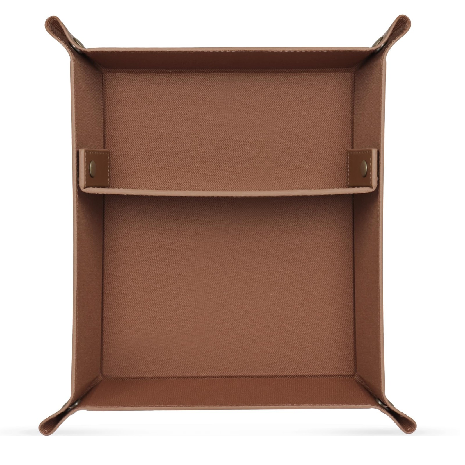 PU Vegan Leather Valet Tray 9.45 X 7.87 in for Keys, Wallet, Watch – EDC