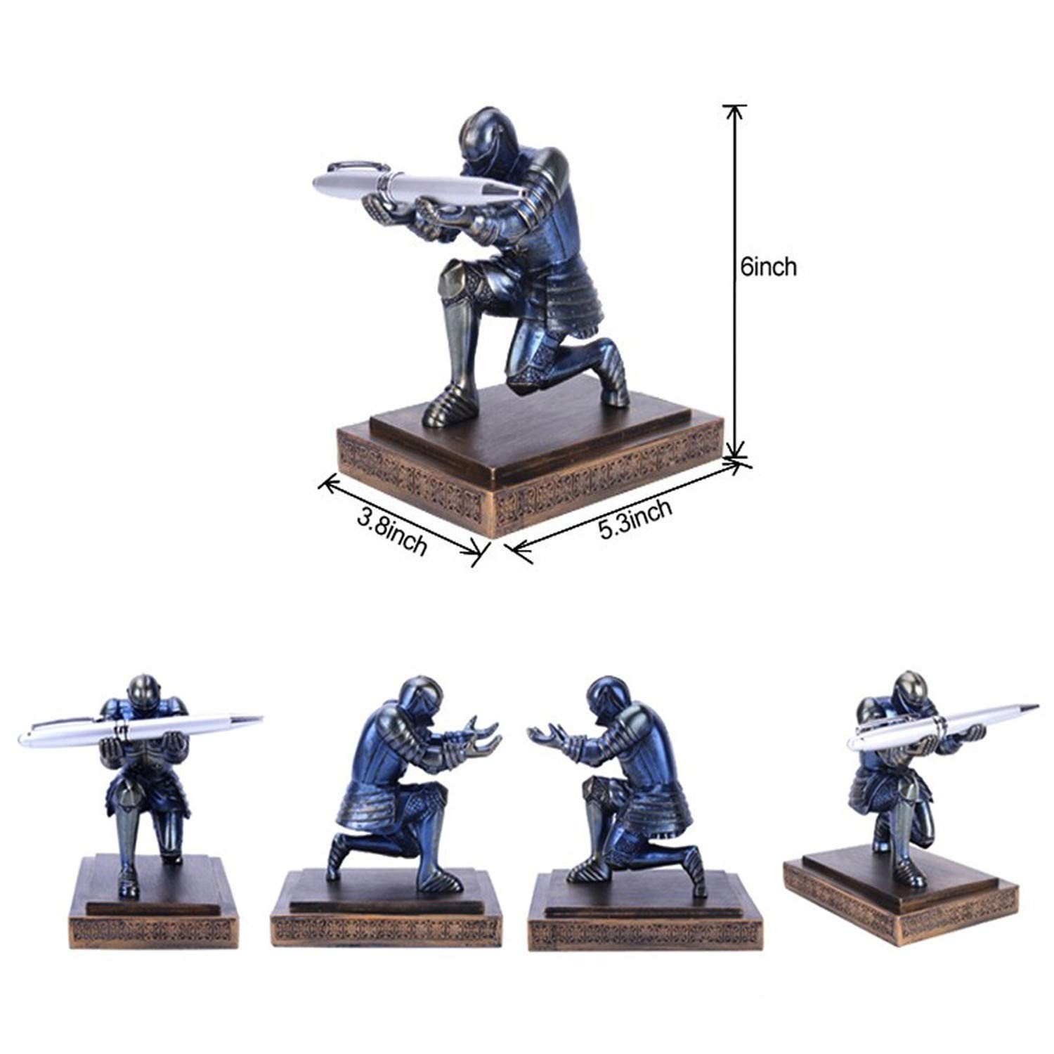 Resin Soldier Executive Pen Holder Desk Organizer Cool Pen Stand Home Decor R…