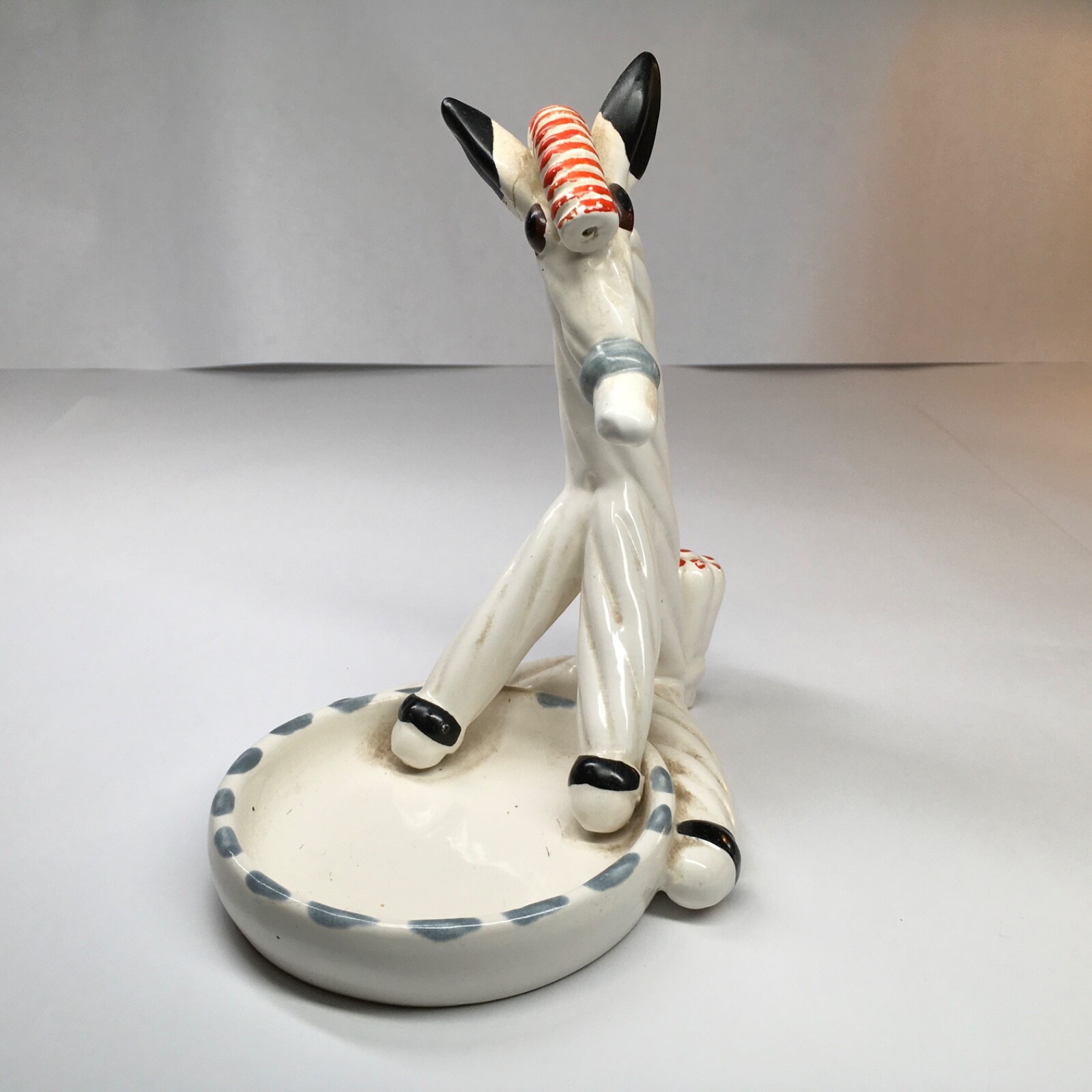 Wales Vintage Ceramic Horse Tray, Novelty Desk Trinket Tray, Made In Japan.