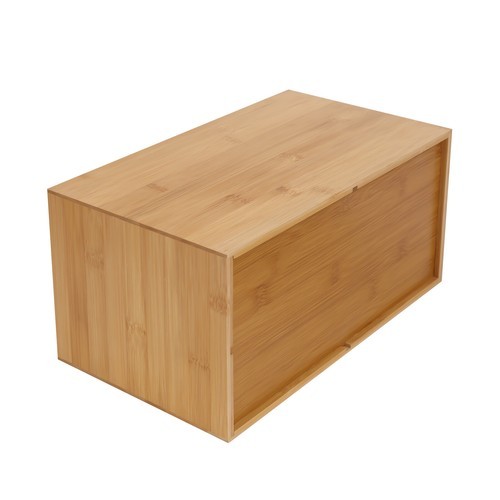 Desk Organizer Office Desktop Drawers Storage Bamboo Box Storage Recess Handle