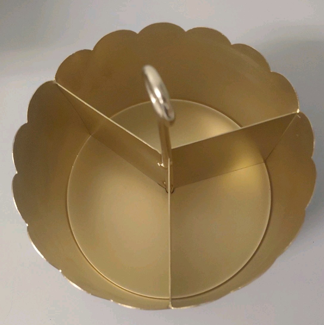 Gold Scallop Desktop Organizer