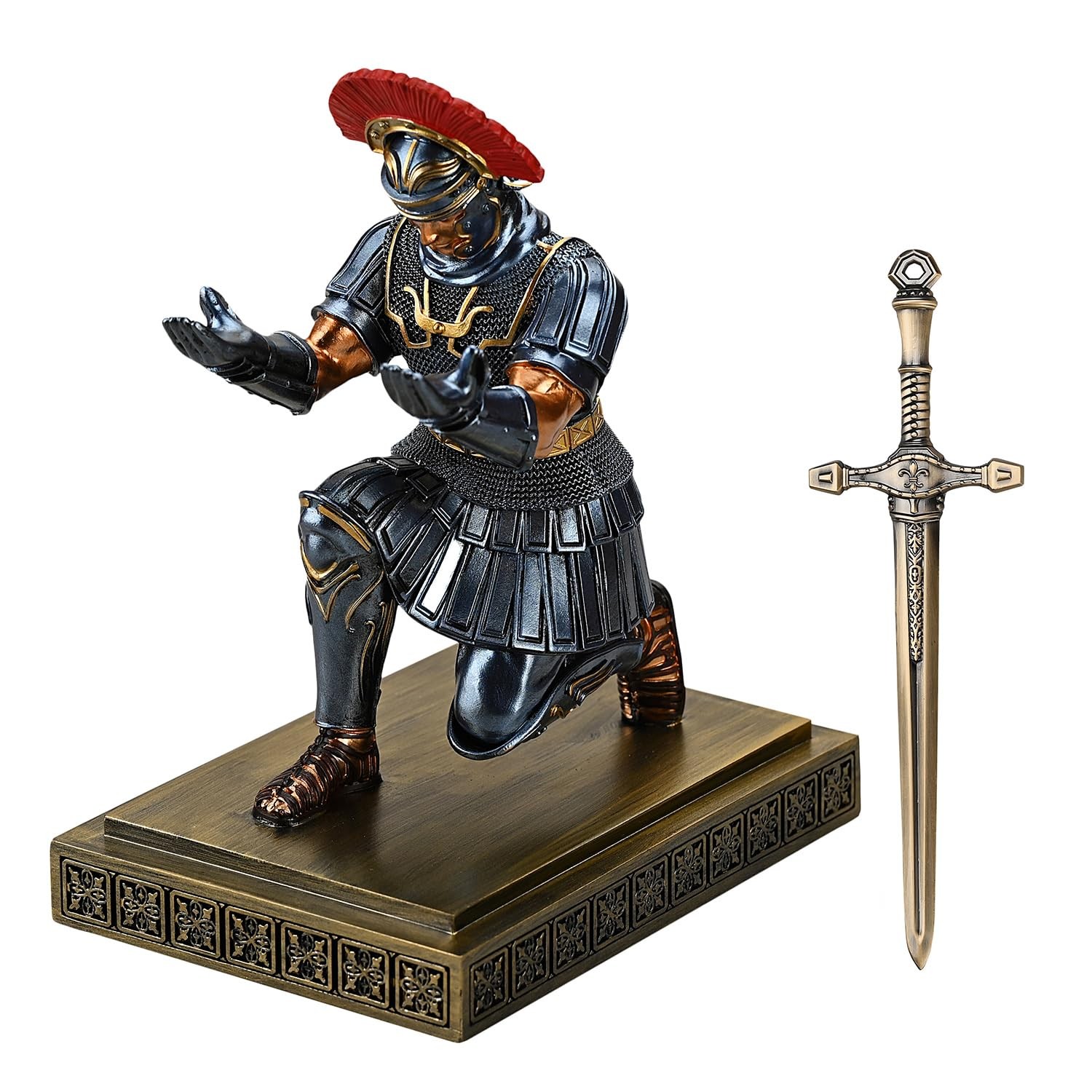 Roman Legion Soldier Knight Pen Holder Pen Stand Desk Organizers and Accessor…