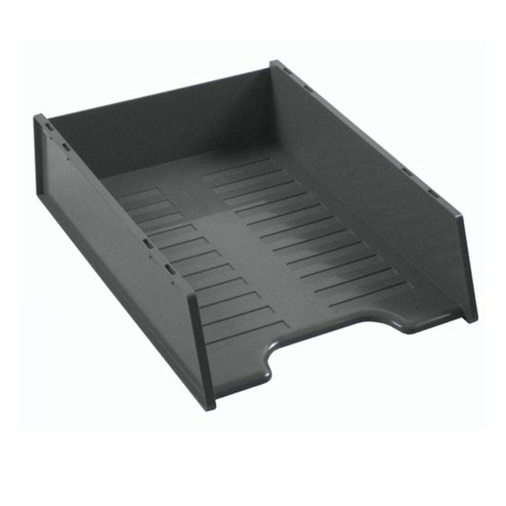 Italplast Multifit Document Tray Space Grey Solid Base Durable Extra Strength