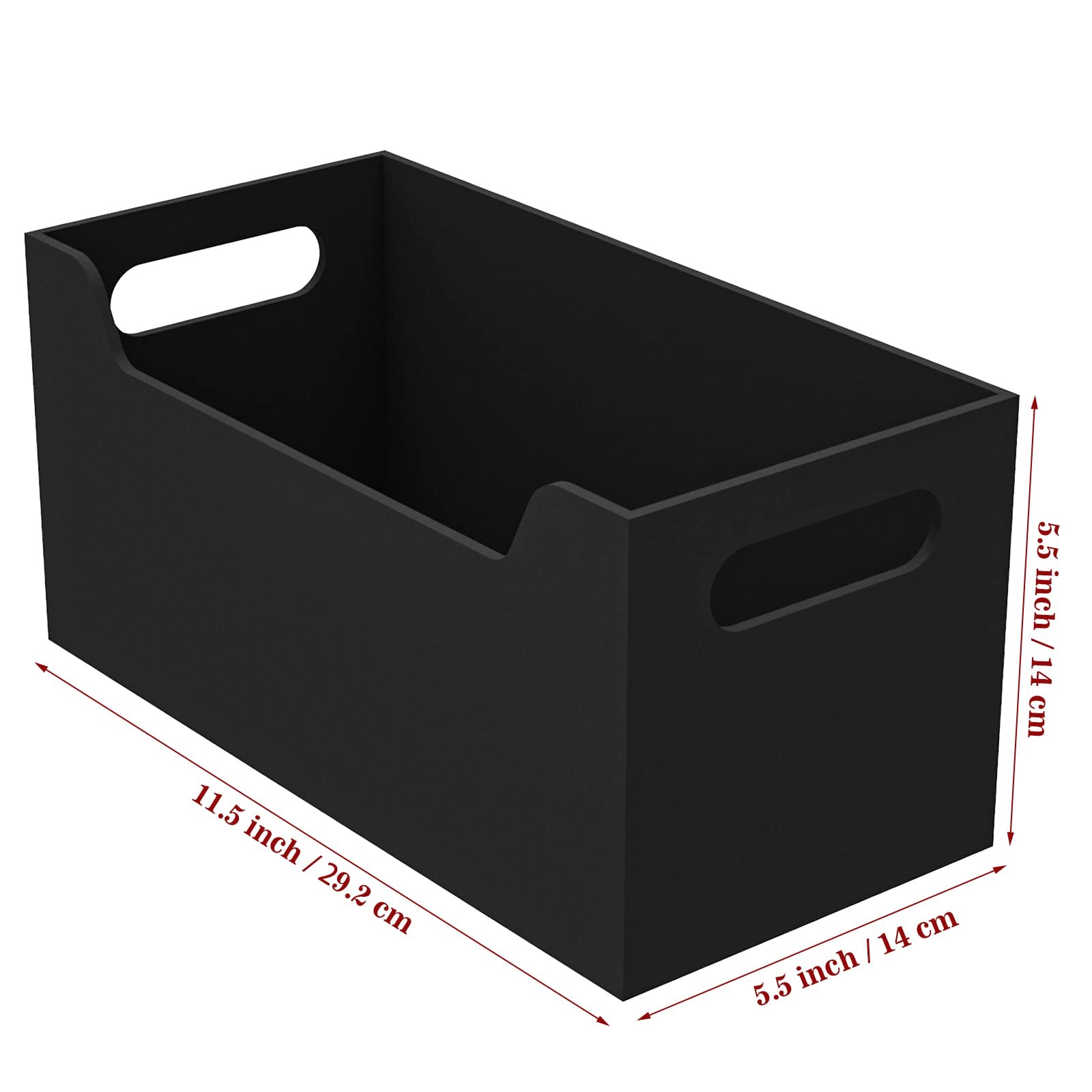 Black Acrylic Mail Holder Countertop Vertical Bill Envelope Sorter Basket