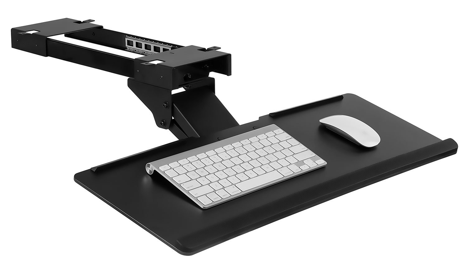 Mount-It! Keyboard Tray Under Desk, Full Motion Computer Large, Black