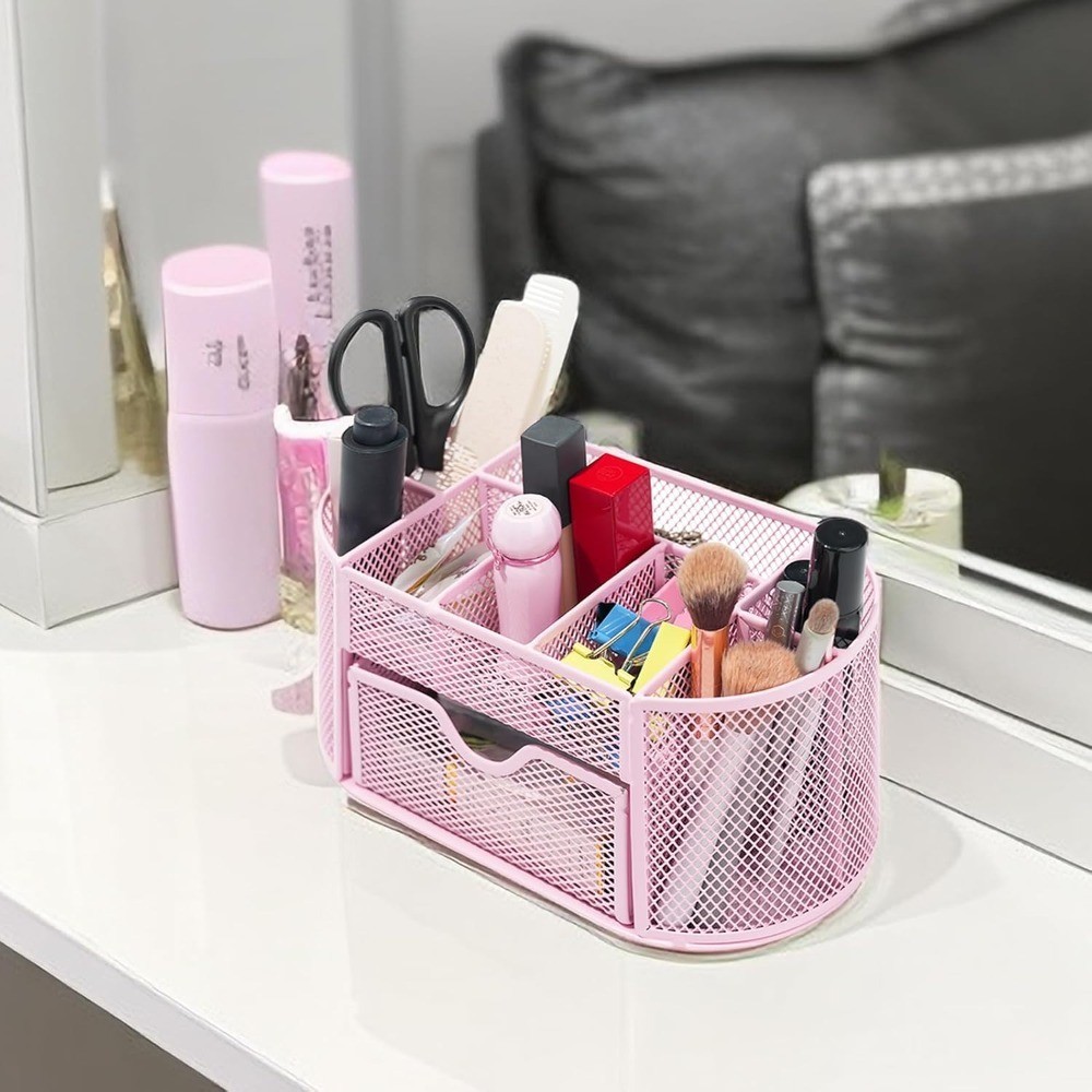 Desktop Organizer with Pencil Pen Holder and Accessories Offering 8