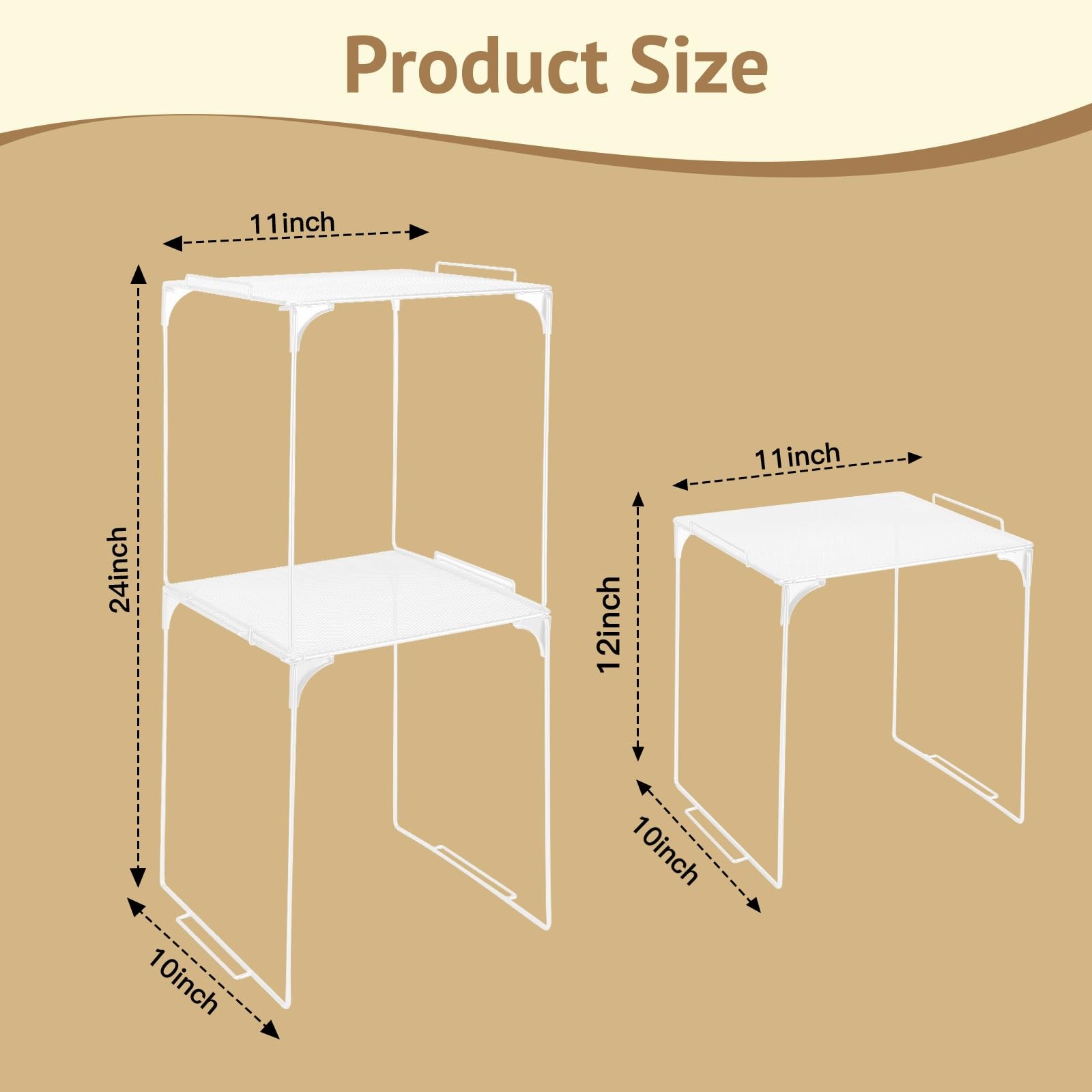 Locker Organizer Shelf Stackable Extra Locker Shelf for School Locker Organiz…