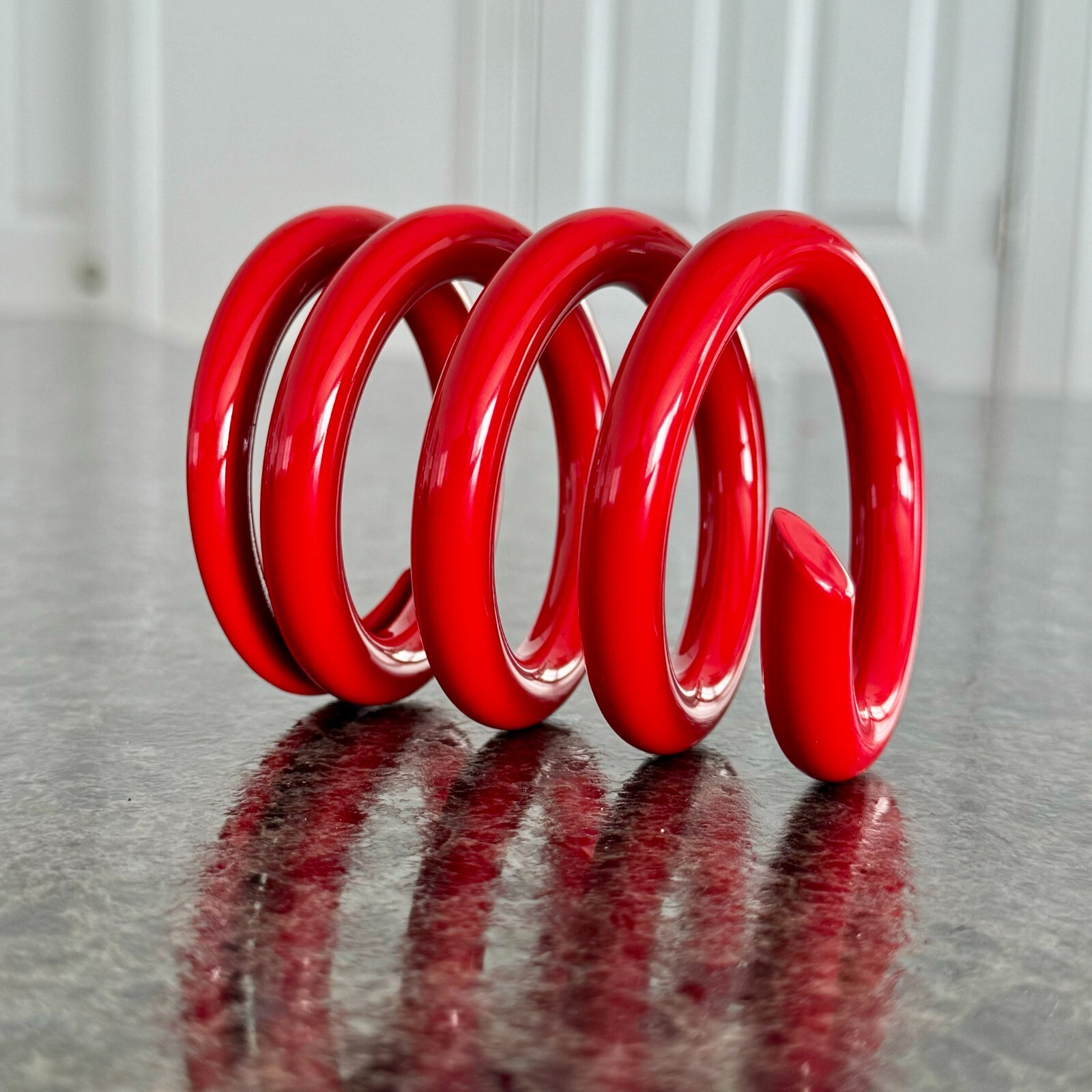 Powder Coated Steel Spring 3-3/4″ Mid Century Aviation Art Pen Pencil Holder