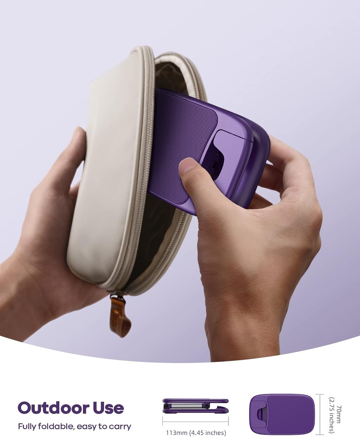 Lamicall Purple Phone Holder for Desk – Dark Cellphone