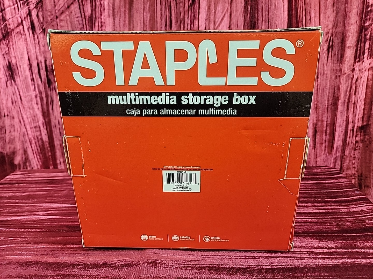 NEW Staples Multi-Media STORAGE Organizer 100X3.5″ OR 30 ZIP DISKS SECURITY LOCK