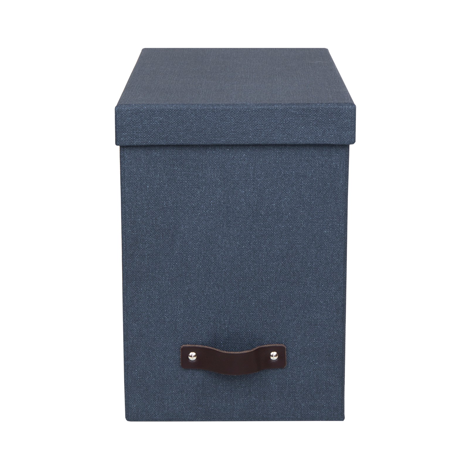 Bigso John Desktop File Box – File Storage Box for Paperwork – Blue