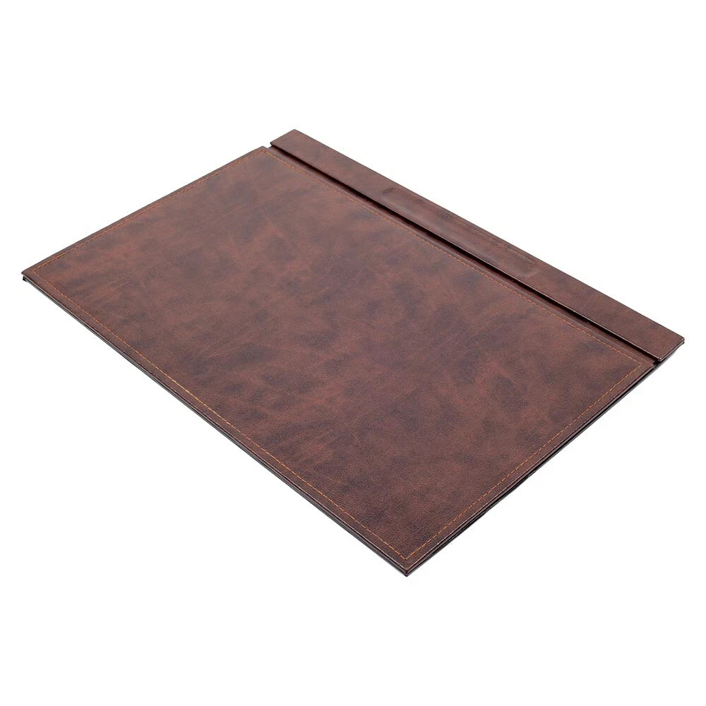 10 Pieces Leather Desk Organizer Set with Single Document Tray Desk Set Brown