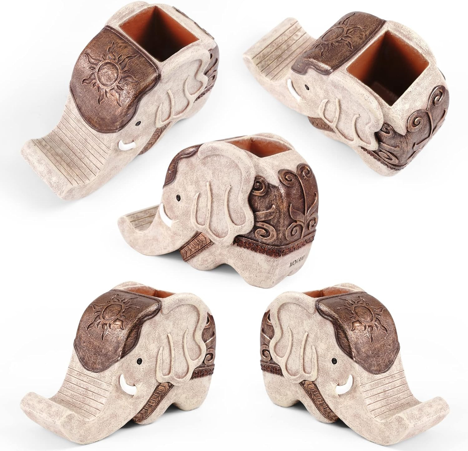 Pen Pencil Holder with Phone Stand, Multifunctional Elephant Shaped Desk Organiz