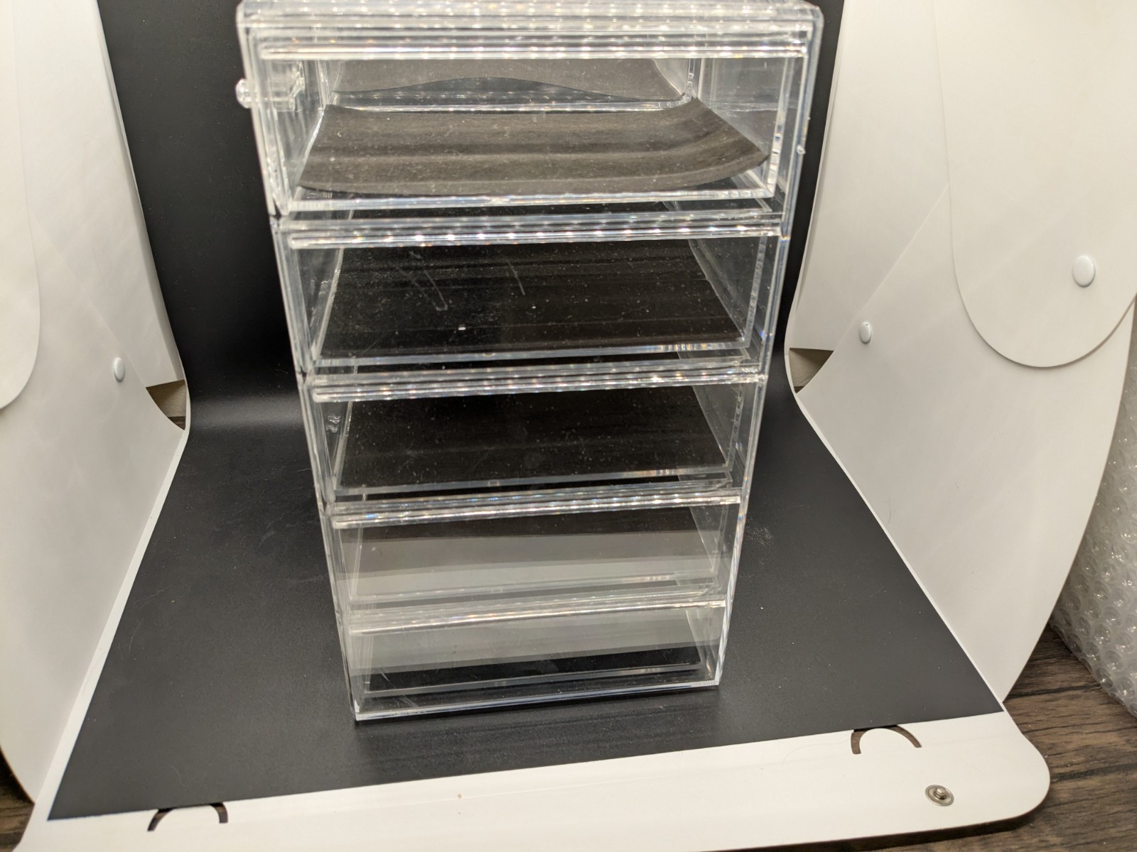 Acrylic Makeup Organizer Drawers Set Jewelry Storage Containers Bathroom