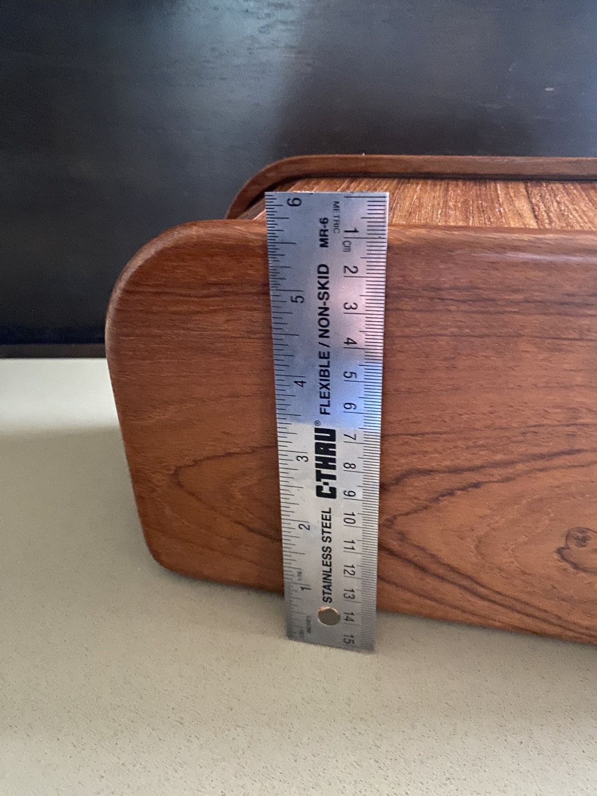 Teak Wood Roll Top Tambora Box from Thailand