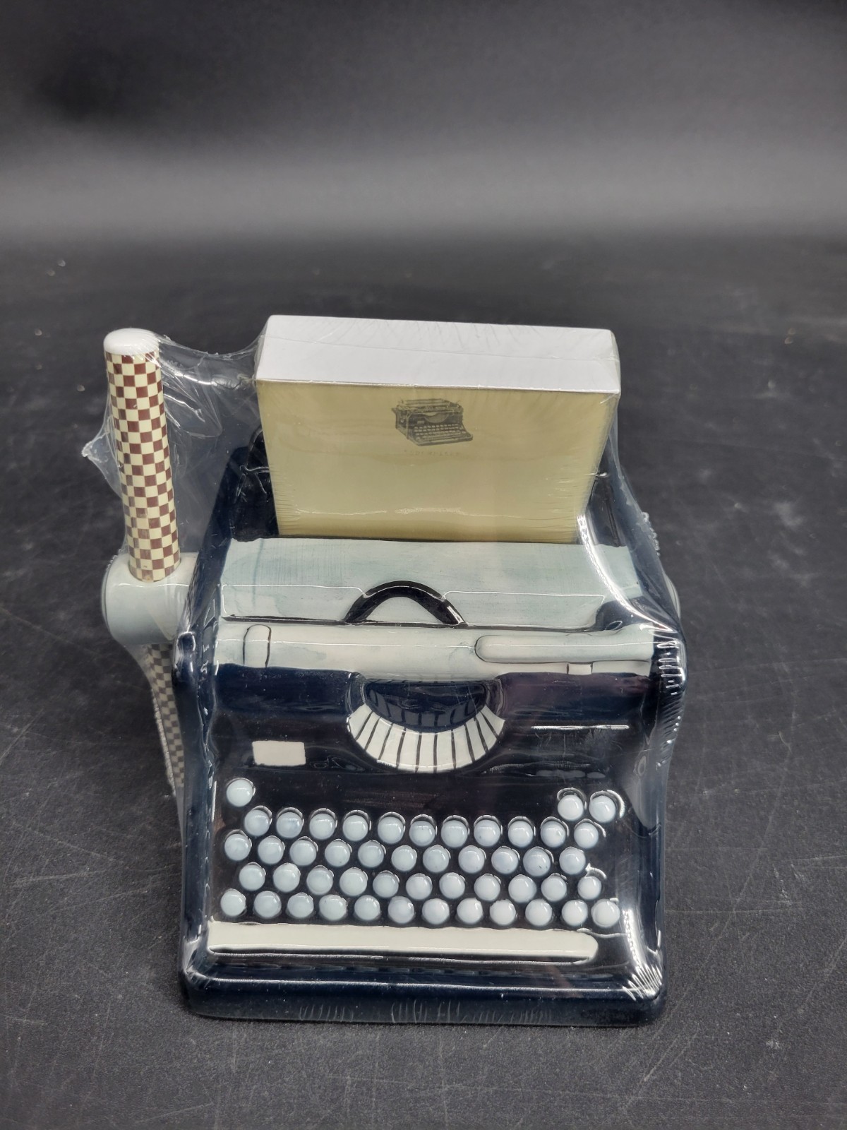 Vintage 2005 Typewriter Shape Ceramic Gift Set by Tri-Coastal Design -New In Box
