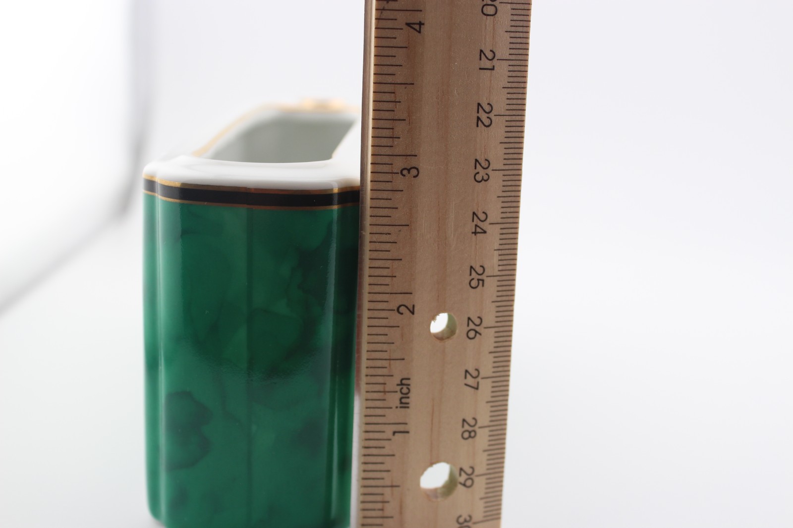 Vintage Neiman Marcus Porcelain Desktop Organizer Notepad and Pen Japan