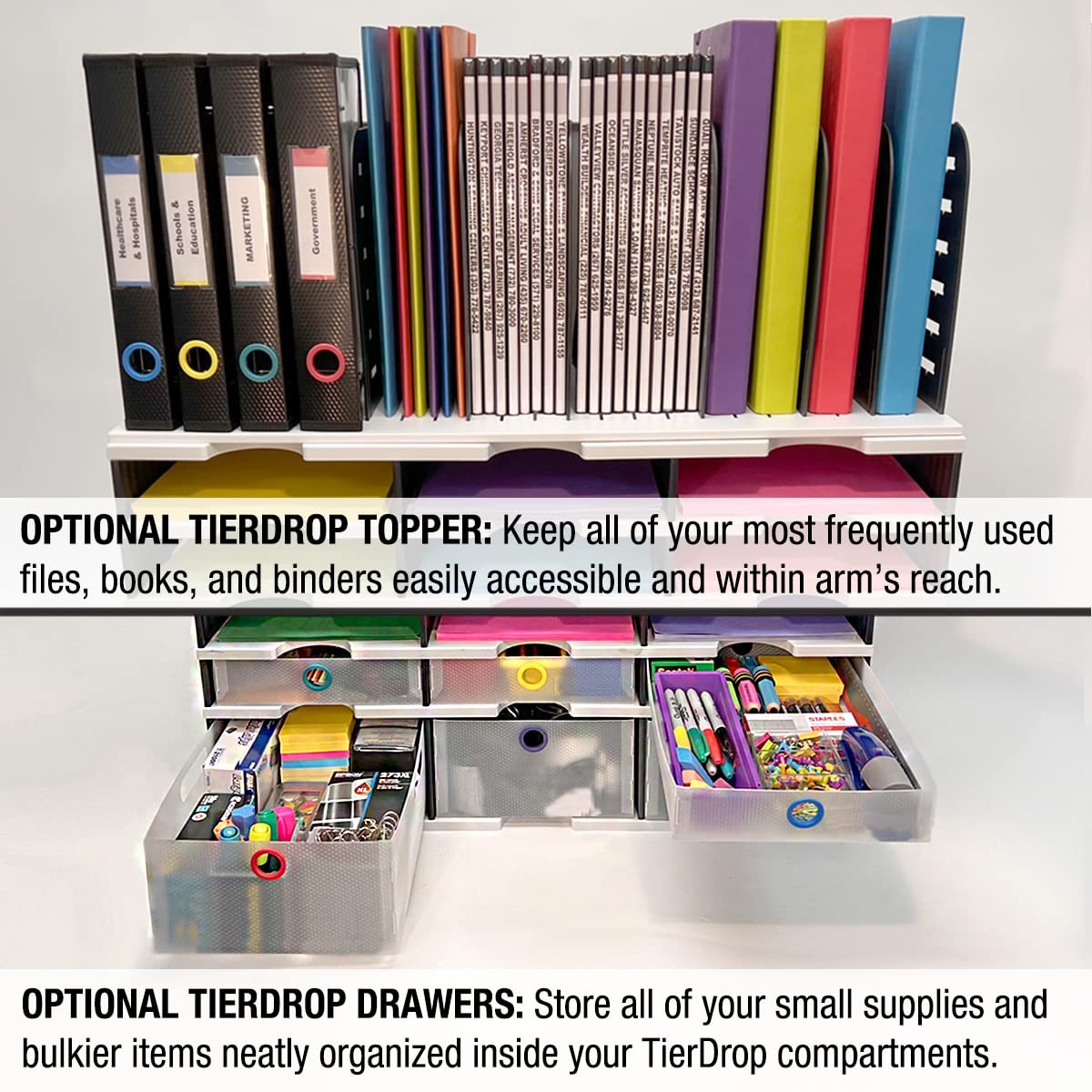TierDrop Desktop Organizer Document, Forms, , and Classroom Sorter. 9 Letter …