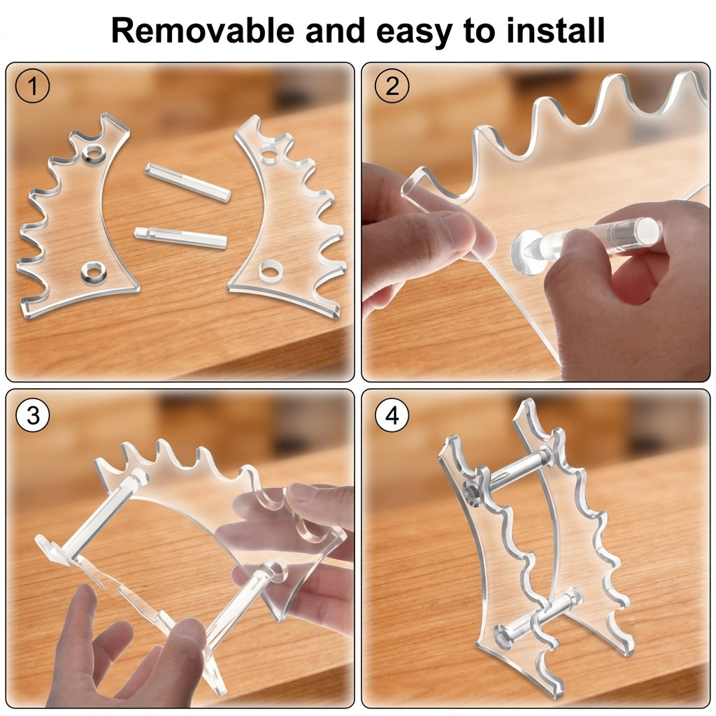 Pen Rack Fittings Durable Acrylic Pen Holder Pen Display Stand for Home Art