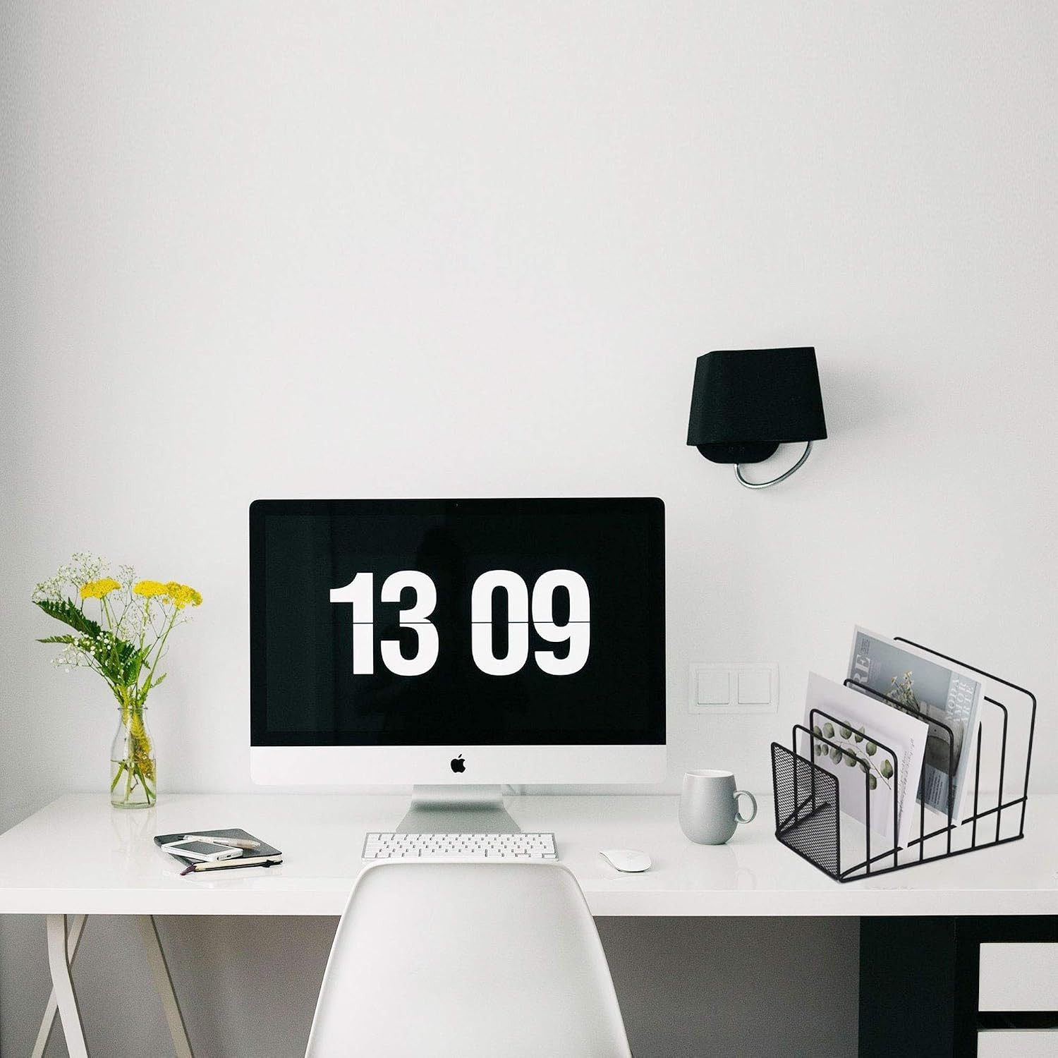 2 Pack Multi Step File Organizer Incline Desktop File Sorter Metal Wire Mesh Ste