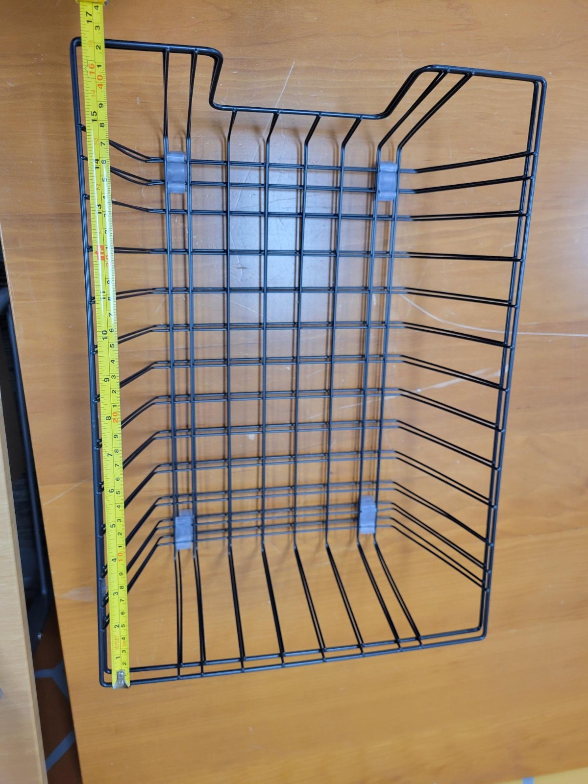 Workstation Legal Size Desk Tray Organizer, Wire, Black (Price for 2)