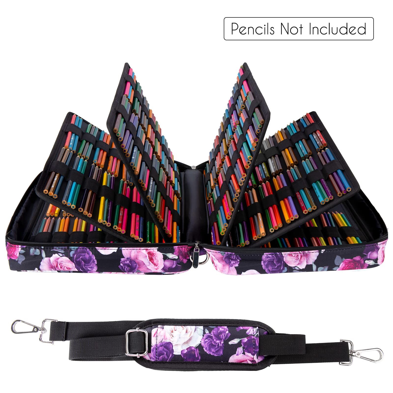 480 Slots Colored Pencil Case – Big Capacity Pen Case Organizer with Multilay…