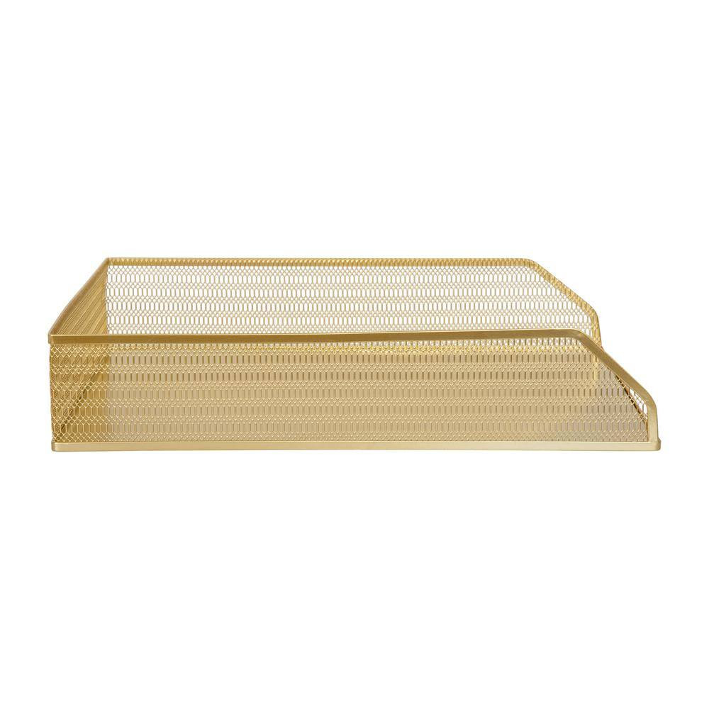 Gold Desk Organizer Set of 2