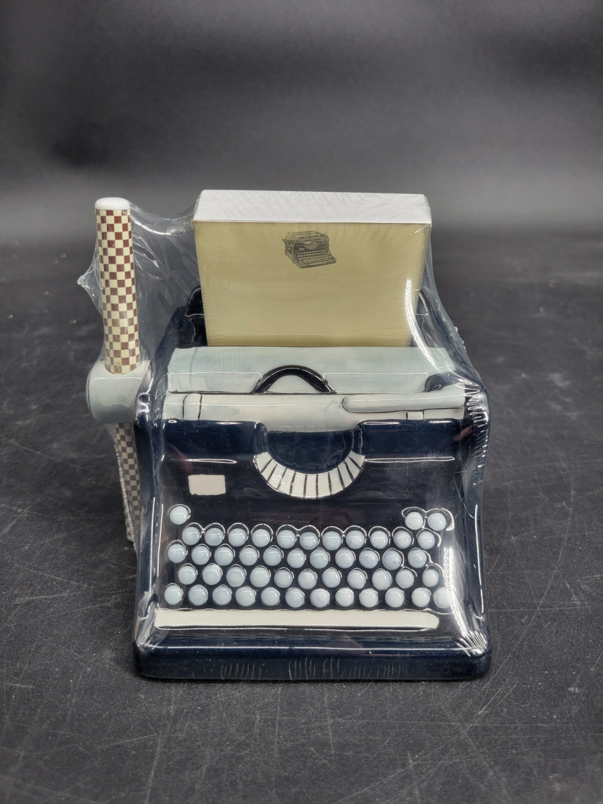 Vintage 2005 Typewriter Shape Ceramic Gift Set by Tri-Coastal Design -New In Box