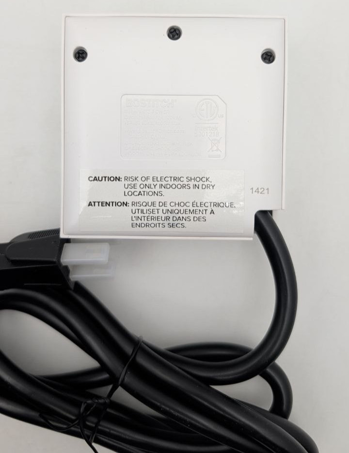 Bostitch Konnect Power Hub With Two AC Outlets For Office Desk Workspace White