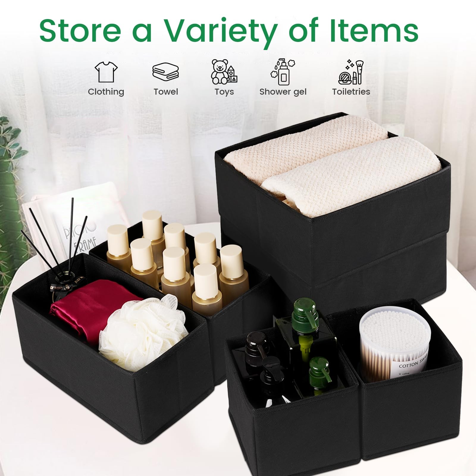 Criusia Drawer Organizer Clothes 24 Pack Underwear Drawer Organizers Foldable