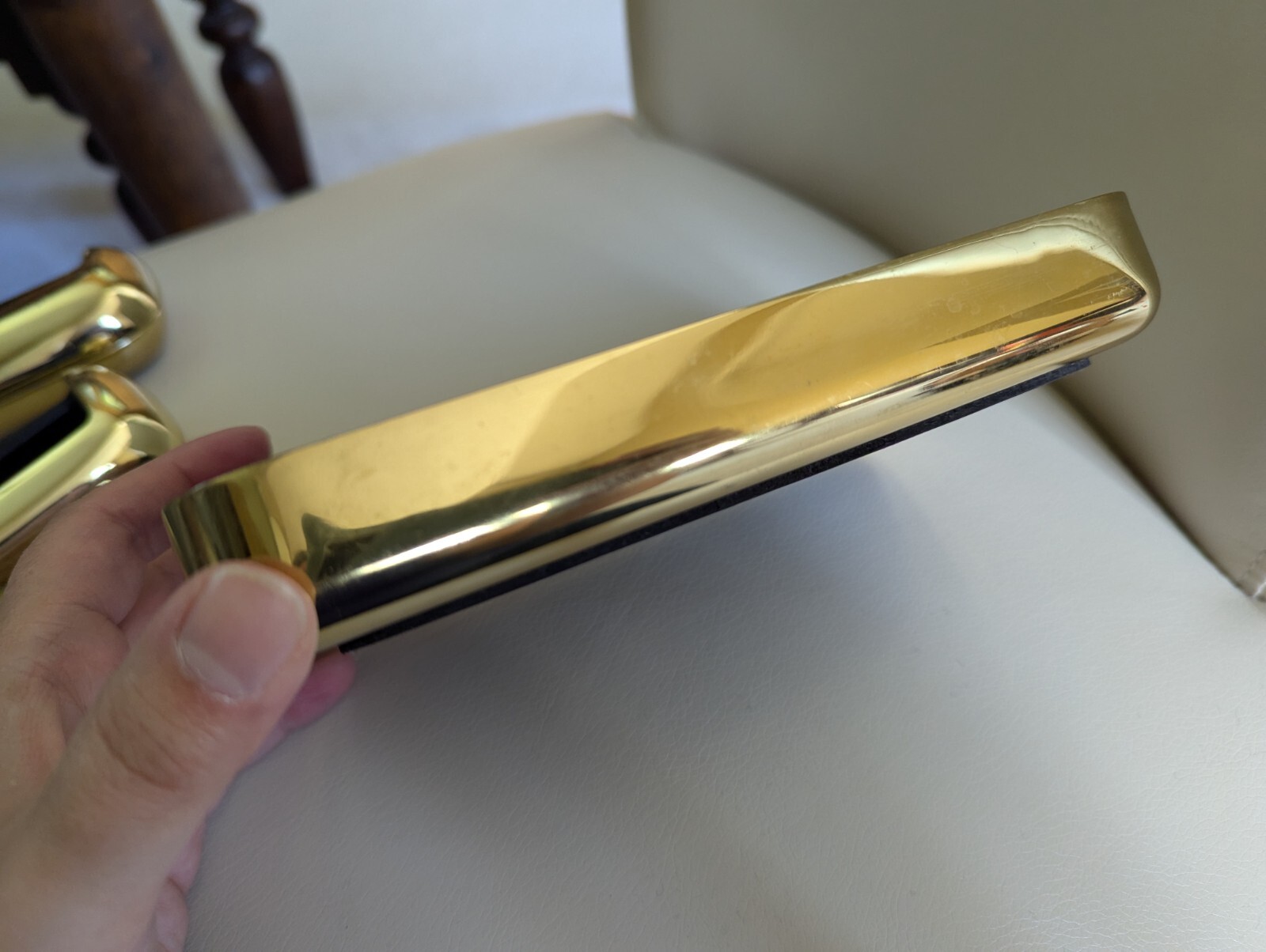 Eldon Emphasis Vintage Office Brass Note Pad Tray Business Card Paperclip Holder
