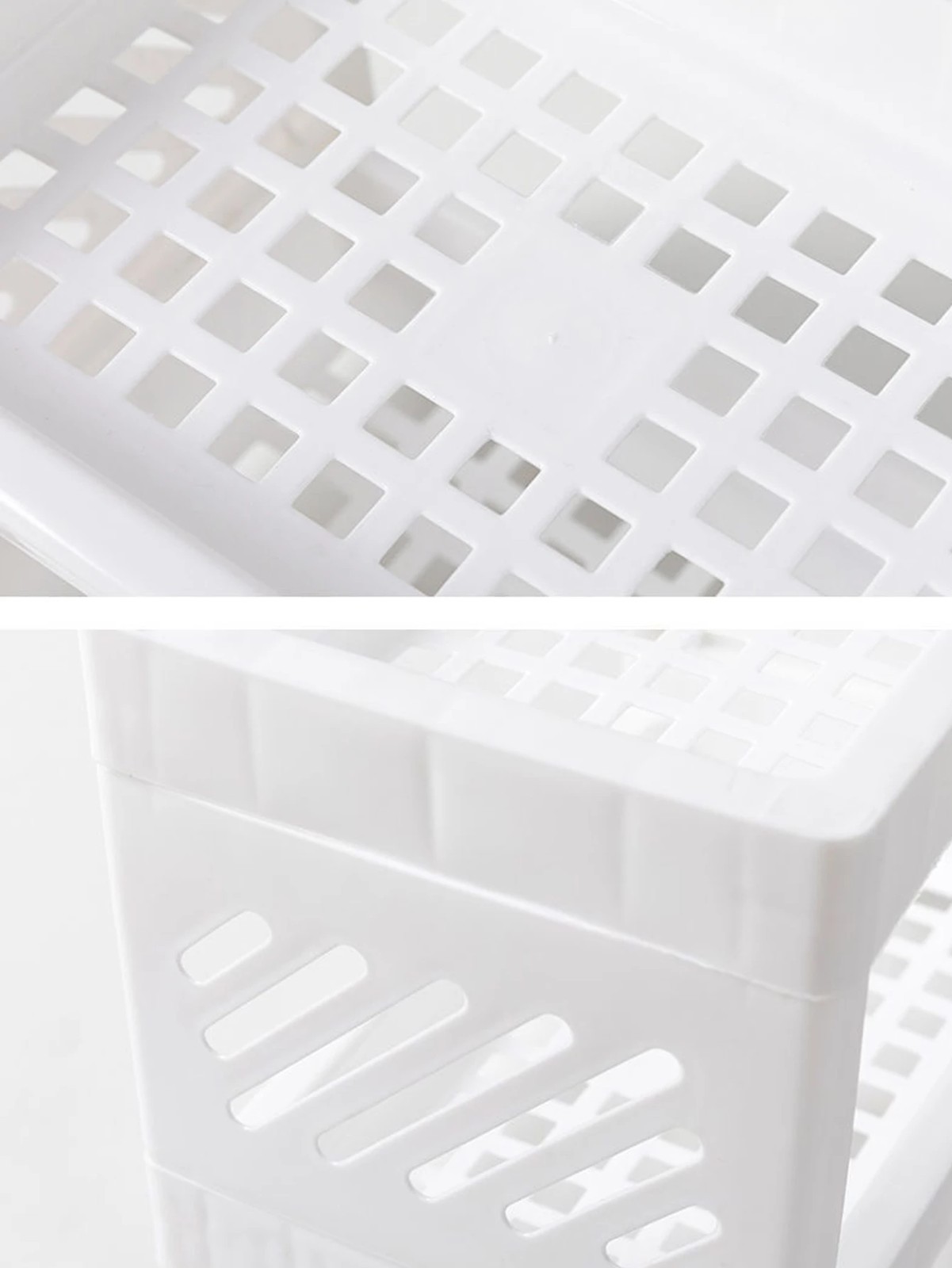 Double Layer Desktop Storage Rack Stackable Plastic Organizer for Office & Desk