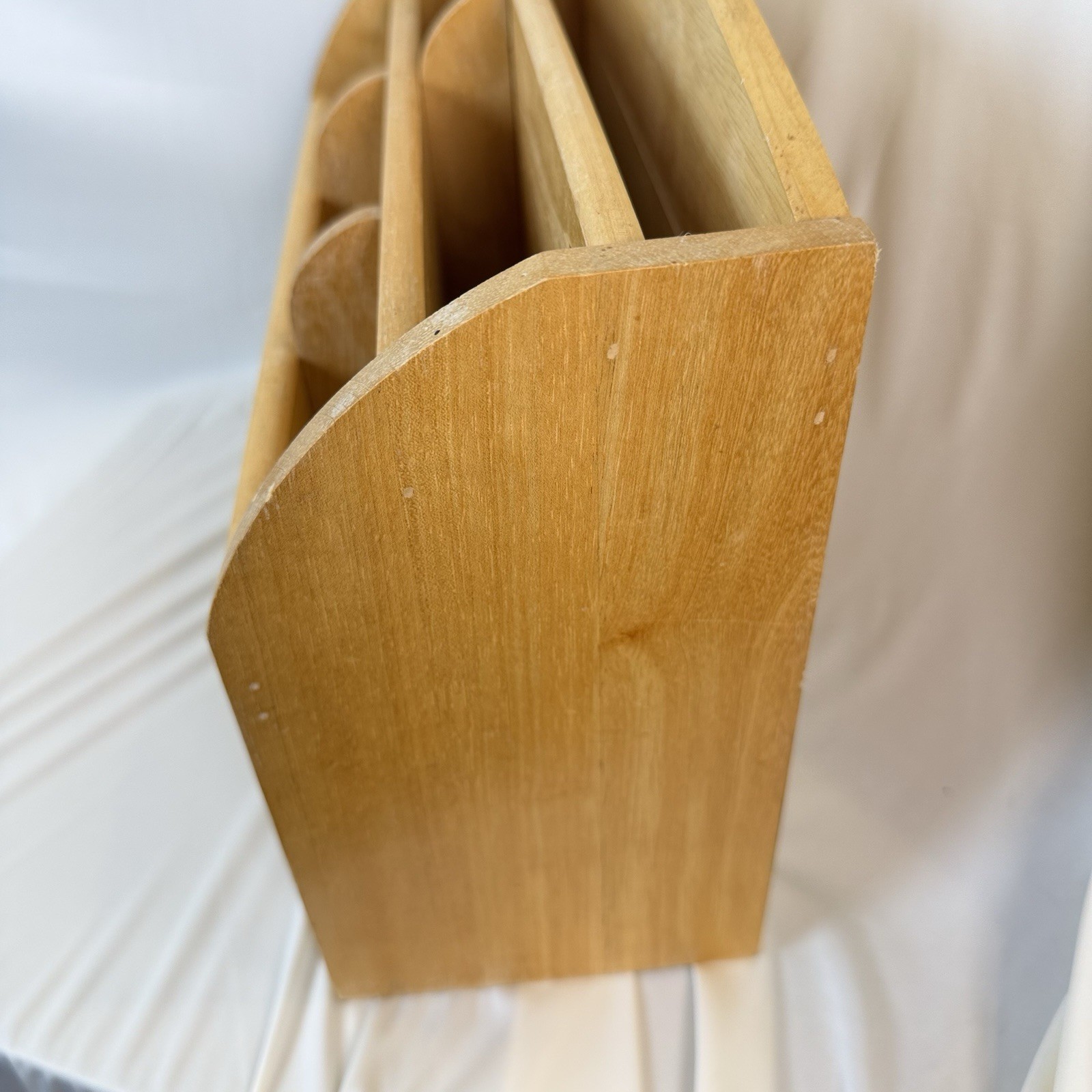 Solid Wood Letter/Mail Desk Top Organizer 9×12.5×5 Inch