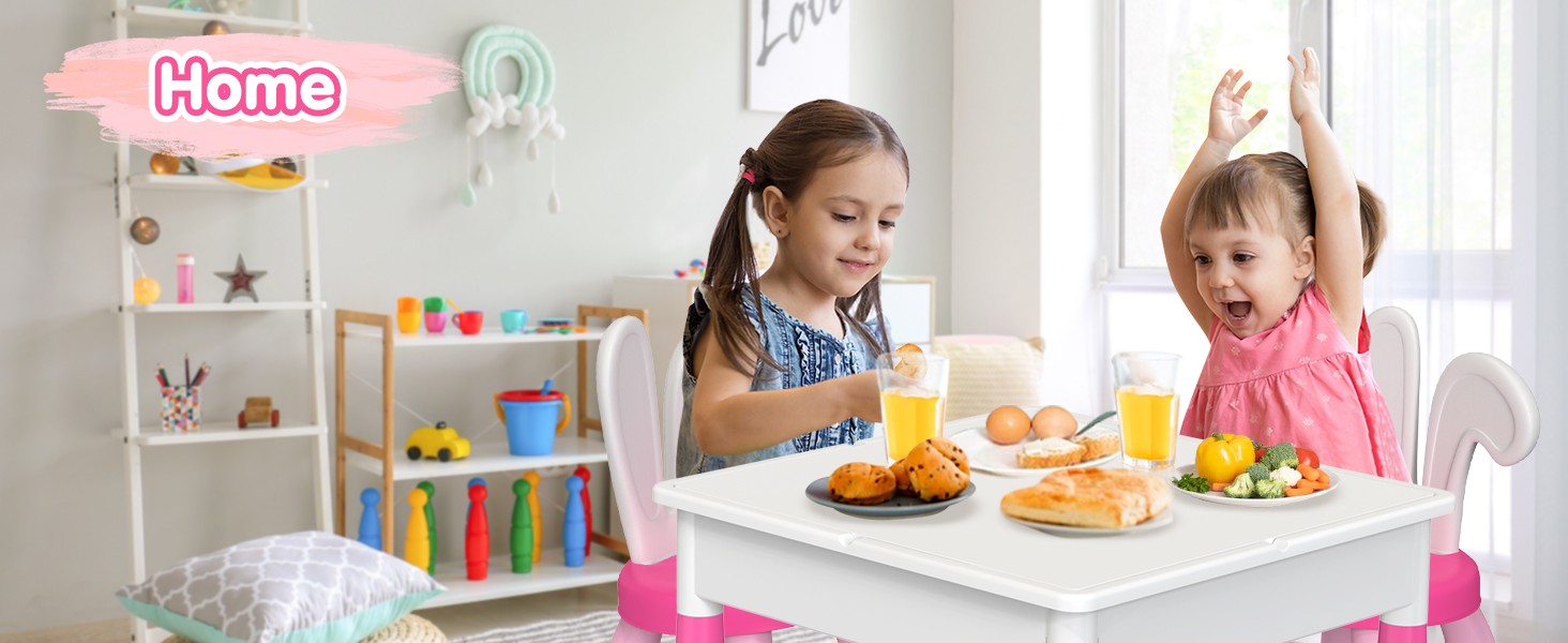 Kids Toddler Table and Chair Set: Water Table Activity Tables with