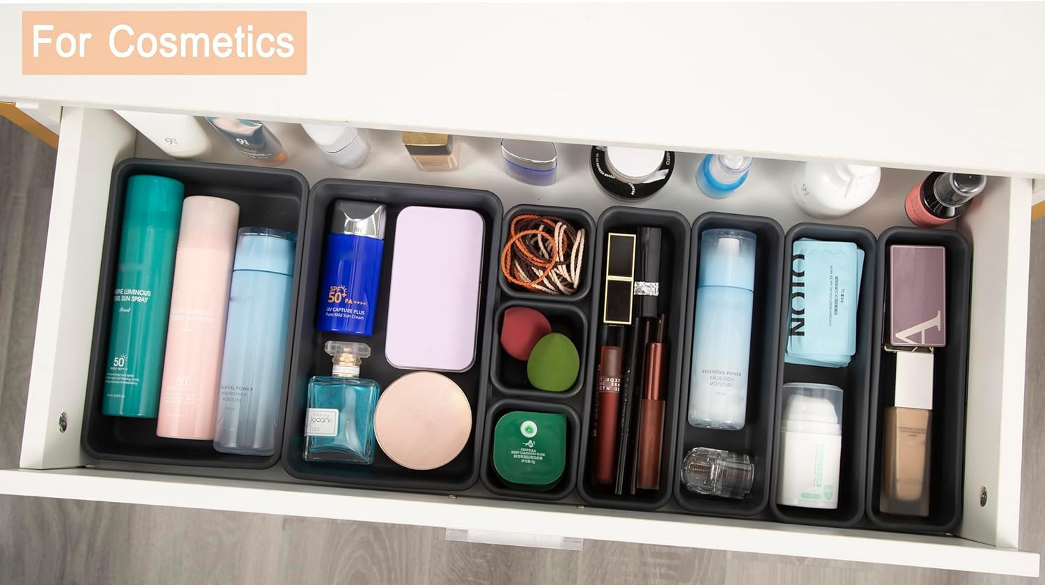 15 PCS Interlocking Desk Drawer Organizer Separator for Office,Bathroom,Kitchen,