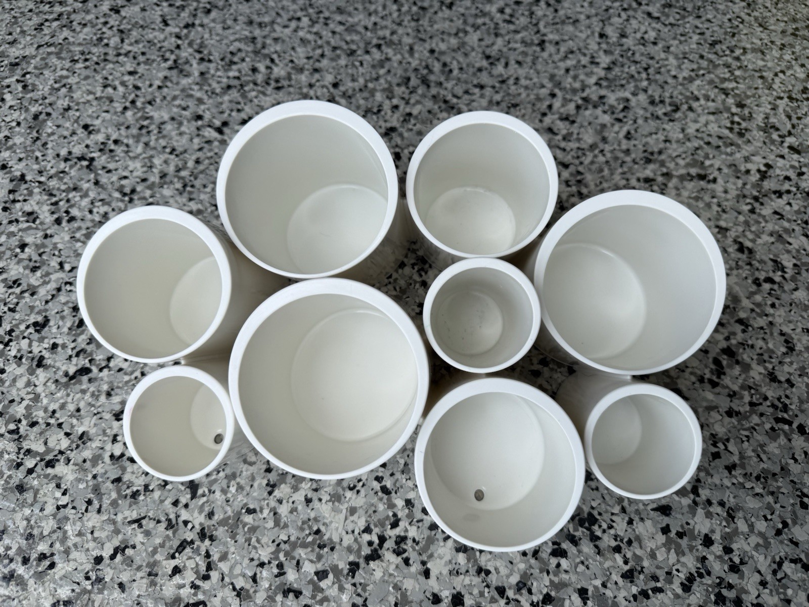 Boon Stash Desktop Organizer White Plastic 9-Cup Set MPN B11350