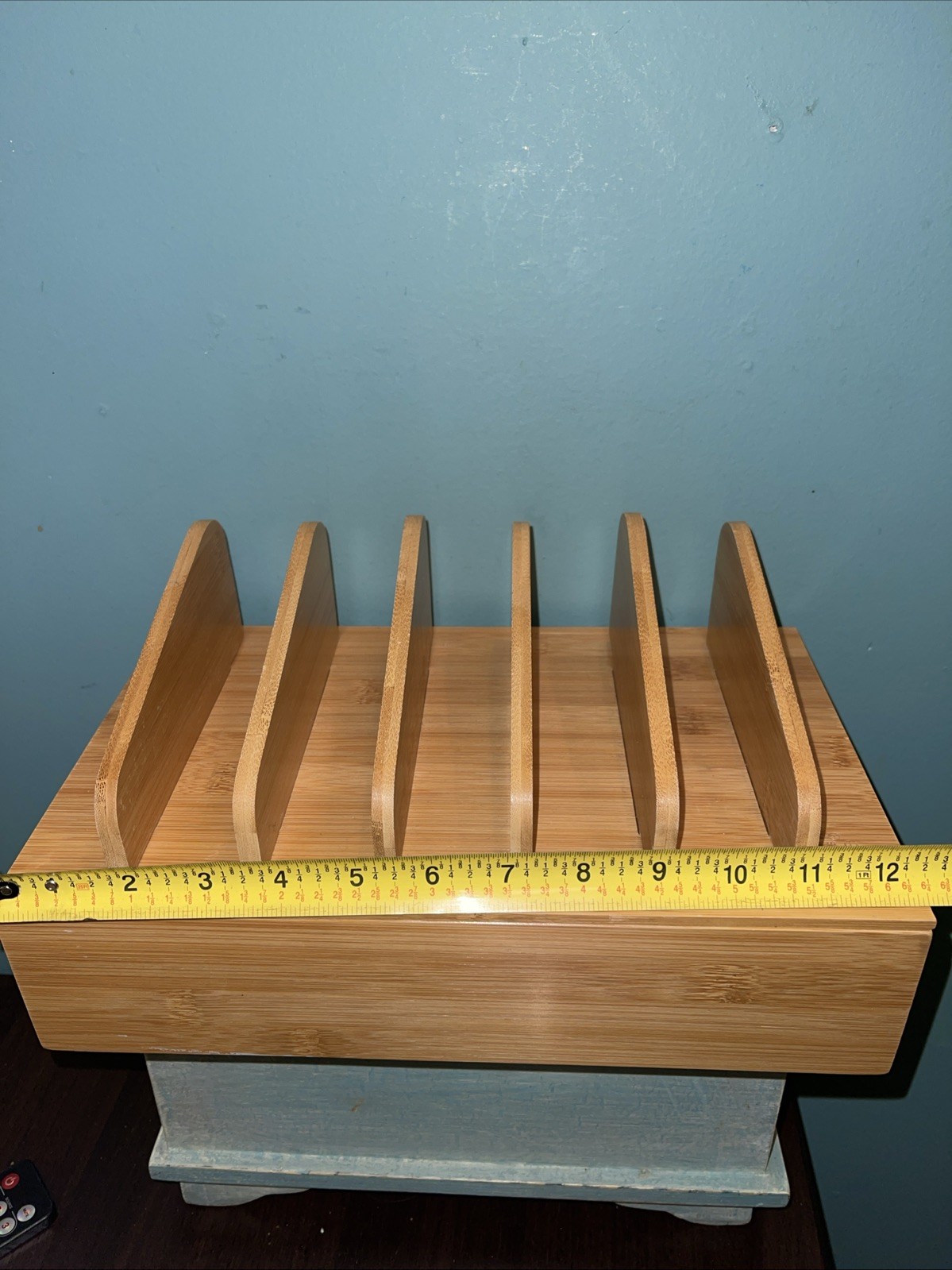 2 Piece Bamboo Desk Set Up To 5 slot Charging Station Pencil/Mail Holder 449