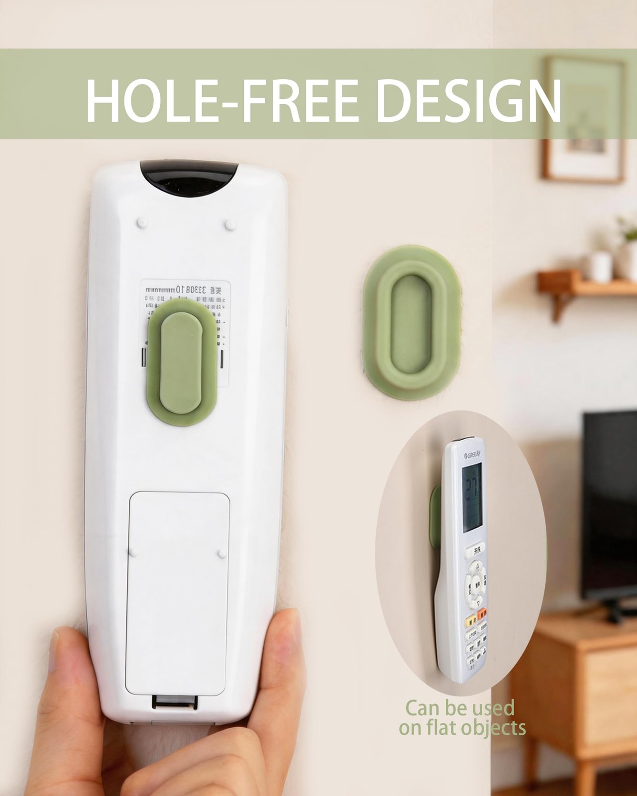 4-Pack Magnetic Remote Control Holder – Silicone Wall Mount Organizer with Se…