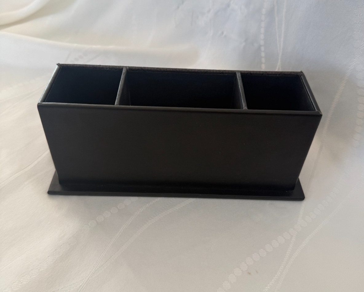 Black Desk Organizer Mail Letter Holder File Sorter Office Desktop Storage