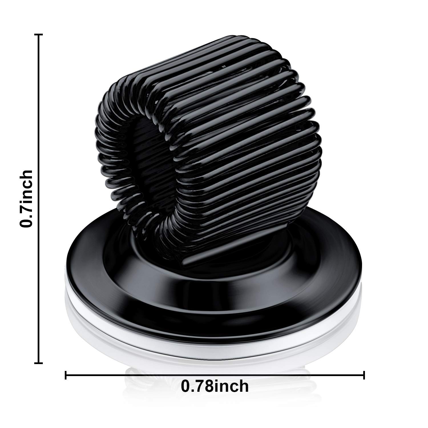Adjustable Spring Loop Pen Holder, 10 Pcs Adhesive Pencil Clip, Black