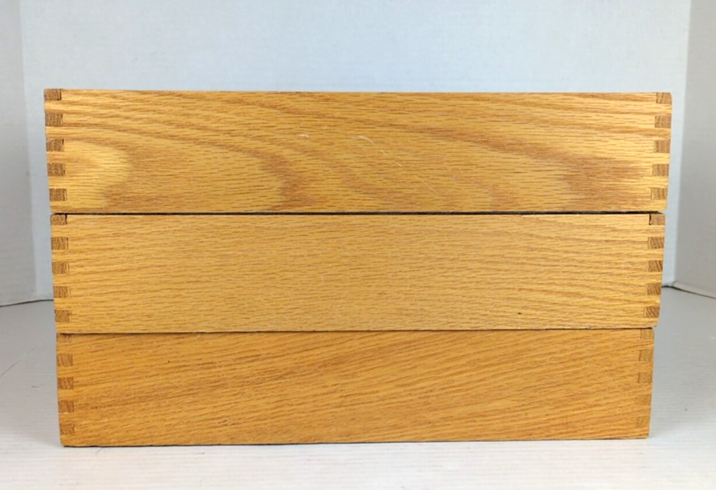 3 Vintage Hedberg 721 Letter Size Wood Desk Trays Dovetail Joints