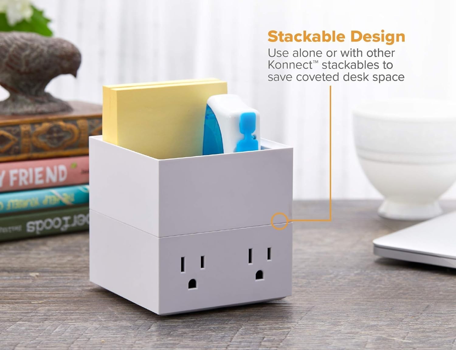 Small Stackable Storage Tray for Desk – Keeps Essentials Neat and Accessible
